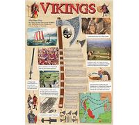 Vikings Educational History Poster - Paper Laminated (A2)