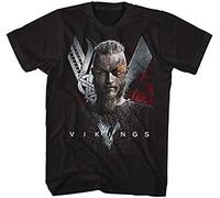 Vikings Flame Adult T Shirt History Drama Series Tv Show Men's Tops Tees T Shirt Street Wear Black S