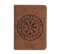 Vikings Gift Leather Passport Holder for Men Personalized Engraved Passport Holder, Nordic Norse Amulet Wallet, vikings Warrior Wallet Norse Gods Gifts, Vikings, Leather