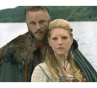 Vikings - Katheryn Winnick & Travis Fimmel Autograph Signed A4 Photo
