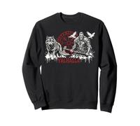 Vikings Norse Myth Vegvisir Mystic Wolf Valahala Viking Sweatshirt