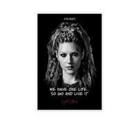 Vikings Poster TV Series Lagertha Lothbrok Quote 6 Canvas Poster Bedroom Decor Landscape Office Room Decor Gift 12x18inch(30x45cm)