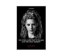 Vikings Poster TV Series Lagertha Lothbrok Quote 7 Canvas Poster Wall Art Decor Print Picture Paintings for Living Room Bedroom Decoration 08x12inch(20x30cm)