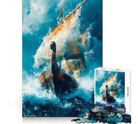 Vikings Sailing 1000 Pieces Jigsaw Puzzles for Teenagers Memory Strength Restful Escape Fine Cut Festive Surprise (38x26cm)