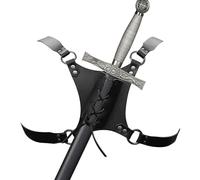 vikings sworrd Frog - Double bllades Strap, Leather Scabbard Holster | Medieval sworrd Harness, Knight Style Belt For Cosplay Gear, LARP weapons Carrying, Festival Costume, Stage roleplays Accessories