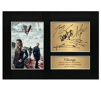Vikings TV Series Cast Reproduction Autograph Display A4 Mounted Collectors Memorabilia Print No85