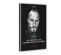 Vikings TV Series Poster Bjorn Ironside Quotes Canvas Poster Bedroom Decor Landscape Office Room Decor Gift 12x18inch(30x45cm)