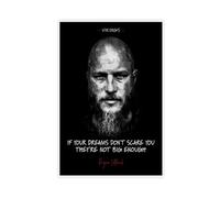 Vikings TV Series Poster Ragnar Lothbrok Quotes 2 Canvas Poster Wall Art Decor Print Picture Paintings for Living Room Bedroom Decoration 20x30inch(50x75cm)