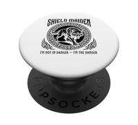 Vikings Viking Fenrir Shieldmaiden Lagertha Shield Maiden PopSockets Adhesive PopGrip