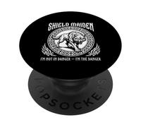 Vikings Viking Fenrir Shieldmaiden Lagertha Shield Maiden PopSockets Adhesive PopGrip