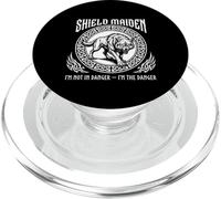 Vikings Viking Fenrir Shieldmaiden Lagertha Shield Maiden PopSockets PopGrip for MagSafe