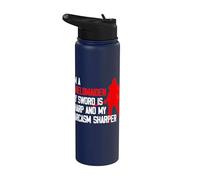 Vikings Viking Fenrir Shieldmaiden Lagertha Shield Maiden Stainless Steel Insulated Water Bottle