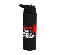 Vikings Viking Fenrir Shieldmaiden Lagertha Shield Maiden Stainless Steel Insulated Water Bottle