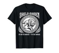 Vikings Viking Fenrir Shieldmaiden Lagertha Shield Maiden T-Shirt