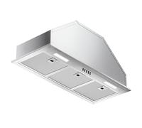 VIKIO HOME 30 Inch Exhaust Hood, Dual Inlet for 50% Better Suction, Includes 2 Charcoal Filters, 3-Speed Push Button Controls, 5-Layer Aluminum Mesh Filter, Venti