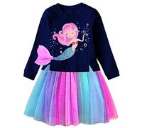 VIKITA Little Girls Dresses Casual Cute Animal Print Kids Clothing Lh2307 4-5Y