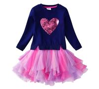 VIKITA Little Girls Dresses Casual Cute Animal Print Kids Clothing Lh4560 6-7Y