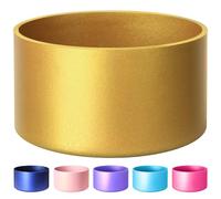 VIKIZUES Protective Metallic Matte Luster Silicone Boot, Compatible with Stanley/Simple Modern 20-40oz & Water Bottle 12-24oz and More Bottles with 2.8-3in Base, Glitter Anti-Slip Bottom Sleeve Cover