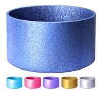 VIKIZUES Protective Metallic Matte Luster Silicone Boot, Compatible with Stanley/Simple Modern 20-40oz & Water Bottle 12-24oz and More Bottles with 2.8-3in Base, Glitter Anti-Slip Bottom Sleeve Cover