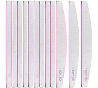 VIKKI 12PCS Professional Nail Files Double Sided Washable Emery Board 100/180 Grit Nail Files, Acrylic Nails and Natural Nails File Manicure Tools Pet Grooming Tools for Home and Salon Use