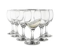 Vikko 5.5-Oz SMALL Wine Glasses: Beautiful Round Dessert Wine Glasses - Set of Wine Glasses - Durable Stemmed Wine Glasses - Dishwasher Safe Thick Wine Glasses - White Wine Glasses Set of 6
