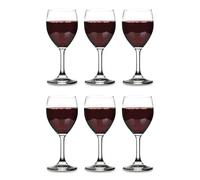 Vikko 8.5 Ounce Small Wine Glasses Set of 6, Fancy Red and White Wine Glass, Durable Stem, Copas De Vino Dishwasher Safe