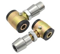 VIKKSAER 2Pcs 3/4" 750" Threaded Bushing Kit, Left & Right 4-Link 1/2" Bolt Hole, Plyurethane Bushings, Replace Worn Out Rod Ends or Use In A 4 Link Kit