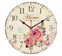 VIKMARI 12 Inch Wall Clock for Living Room Silent Vintage Decorative