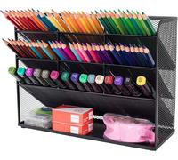 Vikmyer Mesh Desk Organizer Multi-Functional Desktop Stationery Pen Holder Box