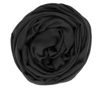 Vikodah Womens Silky Neck Scarf Chiffon Scarves Soft Smooth Satin Bandana Shawl Large, Solid Black-63*20", One Size