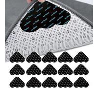 Vikrami lighting 16 Pcs Rug Grippers, Anti Slip Rug Underlay Stickers, Carpet Grippers,Grippers Laminate, Rug Underlay, Carpet Stickers, Reusable Carpet Grippers Rug Grippers for Laminate Floor