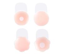 Vikrami lighting 60PCS Nipple Covers, Invisible Self-Adhesive Disposable Breast Pasties, Boob Tape, Soft Comfortable Shape Nipple Stickers（Silicone Version 4PCS） (silicone)