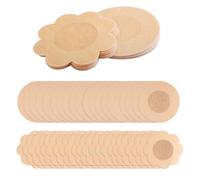 Vikrami lighting 60PCS Nipple Covers, Invisible Self-Adhesive Disposable Breast Pasties, Boob Tape, Soft Comfortable Shape Nipple Stickers (60 round flowers)