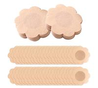 Vikrami lighting 60PCS Nipple Covers, Invisible Self-Adhesive Disposable Breast Pasties, Boob Tape, Soft Comfortable Shape Nipple Stickers (60 flowers)