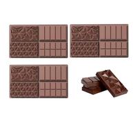 Vikrami lighting Chocolate Moulds, 3 Pcs Silicone Big Chocolate Bar Moulds,Thick Chocolates Bar Mould Non-Stick Reusable DIY Baking(11.8 X 6.8 X 1 in)