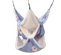 Vikrami lighting Small Three-Layer Pet Cage Hammock, Small Animal Hammock, Suspended Pet Cage, Soft Coral Wool Pet Hammock, Hamster Hammock For Guinea Pig, Ferret, Squirrel, Hamster Play(Orange)