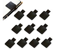 VIKSAUN 10 Pack Pen Loop, Notebook Pen Holder, Self adhesive Pen Holder, Pen Ring, Stiftschlaufe Schwarz, Pen Loops Elastic Pen Holder Rectangular for Notebooks, Diaries, Calendars, Tablets (10 Pack)