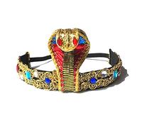 VIKSAUN Egyptian Snake Headband Egyptian Costume Accessories, Medusa Headpiece, for Women Egyptian Headdress Cleopatra Headpiece Cobra Crown for Halloween Costumes Vintage Party Decoration (1 pcs)