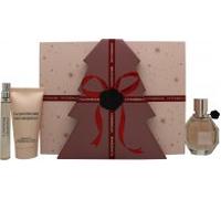 Viktor & Rolf FlowerBomb Christmas Edition Gift Set 50ml EDP + 10ml EDP + 50ml Body Cream