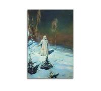Viktor Vasnetsov Artist's Snow Maiden Poster 16x24inch | Printed art reproduction wall art for living room bedroom office study studio library reading room hallway and gallery wall
