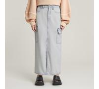 Viktoria Long Cargo Skirt - Light blue - Women 29