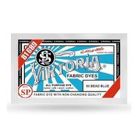 Viktoria Textile Paint, Machine Washable (59 Colours) - Fabric Dye, Textiles, Fabric Dyes, Washable Textile Colour, Clothing Dyeing (60 Glass Beads Blue, Pack of 2)