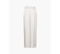 Viktoria & Woods Womens White Calamity Silk-stain Trousers S