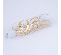 VIKY Table Runner Birthday, 90th Birthday Decoration, Gold Mesh with Stars and Waves, Polyester, Table Decoration