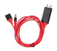 Vikye 1080P HDMI Adapter, 2m/6.6ft Cable with USB Power Port for Phone to TV, Mirror Screen for Cell Phones Tablet Devices to HDTV