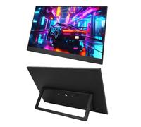 Vikye 15.6" Portable Monitor, 1920x1080 Ultra Slim HDR Display with Type C, Built in Stand for Laptop Phone RasPi