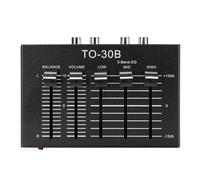 Vikye 3 Band Equalizer Phono Preamp,Left Right Balance, Volume Control,Boost Power Supply for Speaker Sound Quality,Isolated Circuit for HIFI NO Noise