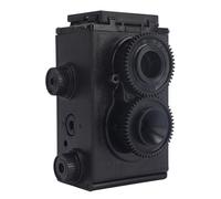 Vikye 35mm Film Camera DIY Kit, Vintage Camera with Waist Level Viewfinder and Dual Lens for Building and Photography Black White Photos