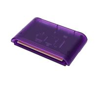 Vikye 4000 in 1 Mega Drive Game Cartridge, 8GB Memory Card Flashcard with 32X Master System Support and MEGAKey All Region Hardware, for MD1 MD2 MD3 CD X Console (Transparent Purple)