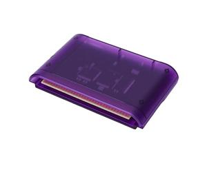 Vikye 4000 in 1 Mega Drive Game Cartridge, 8GB Memory Card Flashcard with 32X Master System Support and MEGAKey All Region Hardware, for MD1 MD2 MD3 CD X Console (Transparent Purple)